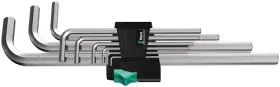 05021909001 Wera Tools 5021909001 950/9 Hex-plus 2 L-key Set Chrome-plated 1ea