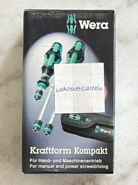 05051021006 Wera New 05 051021 006 Kraftform Kompakt 20 Cz Screwdriver With Pouch 7-pieces