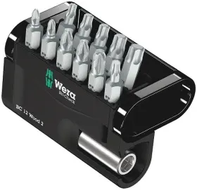 05057422001 Wera Tools 5057422001 Bit-check 12 Wood 2 Pcs 1ea