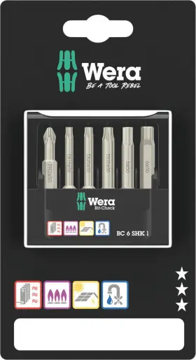 05073631001 Wera 073631 Bit-check 6 Shk 1 Sb Pieces