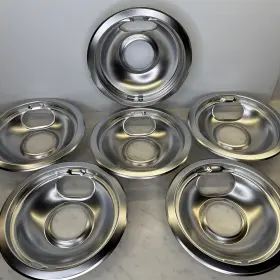 3999 Whirlpool 6 Inch Chrome Drip Bowl Six Pack