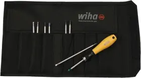 26994 Wiha 9 Piece Esd Safe Drive-loc Vi Blade Set With Canvas Pouch