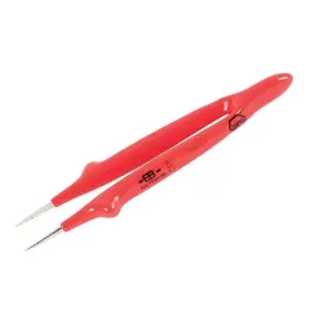 6-75215 Wiha 75215 Insulated Tweezers Straight Blunt 6 Inch