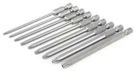 76092 Wiha New 9 Piece Security Torx Power Blade Set T8s T9s T10s T15s T20s T25s