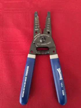 Jhw23506 Williams Industrial 23506 Heavy Duty Front End Wire Strippers Serrated Jaws 10-20 Awg
