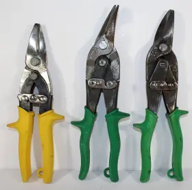 2-m2s Wiss Mpc-3 Lot Of 3 Vintage Tin Snips And 1
