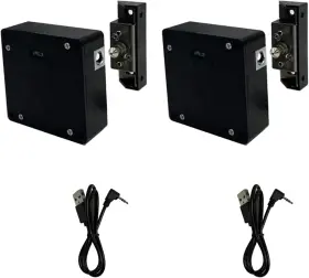M8-lock Wooch 762021962599 Rfid Lock Electronic Cabinet Hidden Diy With Usb 2 Pack Black