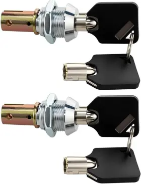 Wooch 780682661392 Toolbox Lock With Keys Replacement Compatible 2 Pack Silver