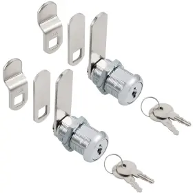 Bcl-25n-2p Wooch Cabinet Cam Locks Keyed Alike 1 Inch Cylinder For Tool Chrome