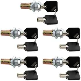 C-tb-ka5 Wooch Toolbox Lock With Keys Replacement 5 Pack Keyed Alike Silver