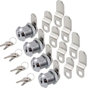 Cl-off16-4p Wooch Cabinet Cam Lock 5/8 Inch Keyed Alike Offset Chrome Finish