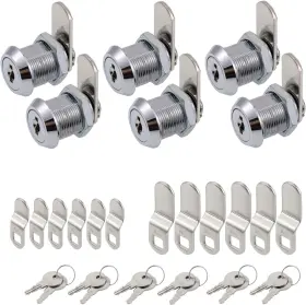 Cl-off16-6p Wooch Cabinet Cam Lock 5/8 Inch Keyed Alike Offset Chrome Finish