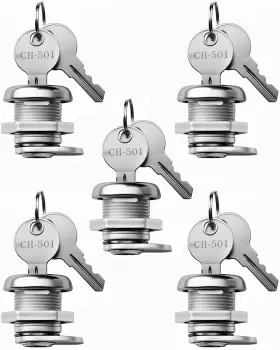 Ch501 Wooch Tbl05 Truck Tool Box Lock Replacement 5/8 Inch Cylinder Keyed Alike 5 Pack -