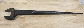 1746 Wright Vintage 1-7/16 Inch Spud Handle Offset Open End Wrench Usa