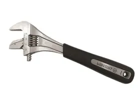 9ag12r Wright Tool - Adjustable Wrench Reversable Jaw Cushion Grip Chrome 12inch
