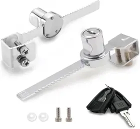 Xiehe 787794931399 318 Sliding Glass Door Lock Closet Locks For 1pack Keyed Different Chrome