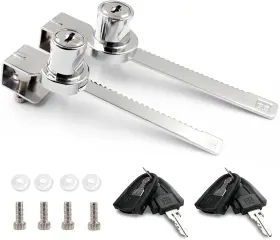 Xiehe 787794931580 318 Sliding Window Locks Closet For 2pack Keyed Different Chrome