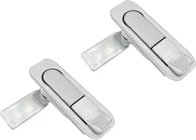 Xnrtop 645569407619 Electric Cabinet Panel Pop Up Lock Push Button Door Cam Locks No Keys Silver