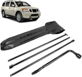 Ch-sp-08 Xongjojo Spare Tire Tool Kit With Jack Handle And Wheel Lug Wrench Compatible