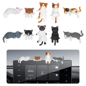 732632 Ybeaty 1 Dikvukzg 10 Pcs Cat Car Interior Accessories Funny Cute Figurines