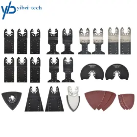Yi204645t Yibei-tech 40 Pc Oscillating Tool Accessories Kit Universal Metal Wood Multitool Saw Blades