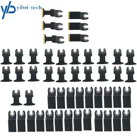 Yi294665t Yibei-tech Quick Release Titanium Oscillating Tool Blades Curved Edge Saw 50 Pcs