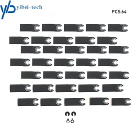 Yi294770t Yibei-tech 64pcs Universal Titanium Multitool Blades For Wood Plastics Metal Quick Release