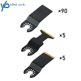Yi294805t Yibei-tech 100pcs Oscillating Saw Blades Universal Titanium Multitool For Wood New
