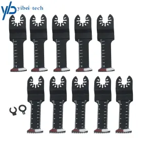 Yi294868t Yibei-tech Extra Long Multitool Blades Japanese Tooth Oscillating Saw Blade 10pcs Clean Cut