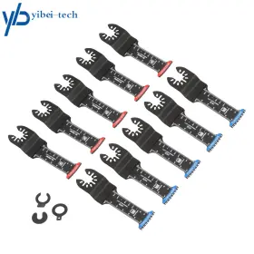 Yi294875t Yibei-tech For Wood Plastic 10pcs Extra Long Oscillating Saw Blades Bi Metal Japanese Teeth