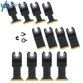 Yi294896t Yibei-tech For Fast Cutting Of Metal 12pcs Carbon Steel Oscillating Tool Blade 3 Types