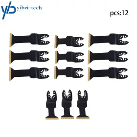 Yi294903t Yibei-tech 2 Type Plated Oscillating Tool Saw Blades 12pcs Metal Cutting For Wood