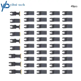 Yi295001t Yibei-tech 49pcs Universal Oscillating Tool Blades 4type High-carbon Steel Multitool