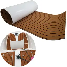Yjs090240br Yuanjiasheng Eva Foam Yacht Deck Sheet Faux Teak Boat Flooring Non-slip Mats Waterproof Se