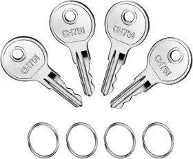 Ch751 Ziyize 748327185740 Rv Keys For Campers Cabinets Push Locks Spare Suitable Silver