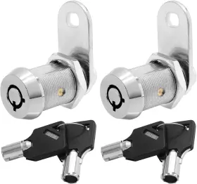 23063 Zorveiio 7/8 Inch Tubular Cam Locks Keyed Alike Rv Storage Door 1.73ftftx0.86ftft Silver