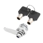 Hicello Zinc Cam Lock With 2 Keys - Tubular Hole DISTANCE:16MM, Silver New. Price: $10.39.