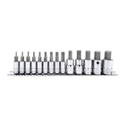 Genius Tools Piece 1/4" & 3/8" Dr. Sae Hex Bit Socket Set BS-2314H New. Price: $59.82.