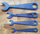 4 Valenite Combination Wrenches - A, B, C, Sizes Used. Price: $14.00.