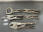 5PC Pliers Set Curved Jaw Locking With Cutter Williams JHW23076 New. Price: $39.00.