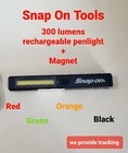 New Snap On 300LM Rechargeable Penlight Pocket 4 Colors W/clip+magnet. Price: $74.95.