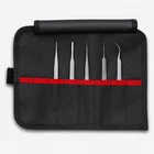Knipex Stainless Steel Tweezer Set Tool Roll, 5 Pieces New. Price: $227.72.