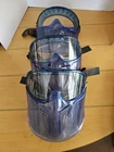 Kleenguard V90 Premium Face Shield W/ Goggle, Blue Frame, Clear Lens, Anti Fog Used. Price: $20.00.