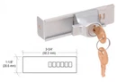 Crl TDK7AKA Aluminum Stick-on Showcase Lock Keyed Alike Satin Anodized New. Price: $36.99.