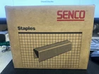 Senco 1/2" X 3/8" Galvainzed Fine Wire Crown Staples 20GA 10,000CT F06BAA N7. Price: $40.00.