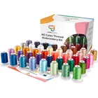 Jumblcrafts 40 Color Embroidery Thread Kit Spools Of 500M Thick New. Price: $27.99.