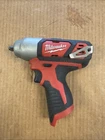 (E1026) Milwaukee 2463-20 M12 Lithium 3/8" Cordless Impact Wrench Used Tool Only. Price: $69.90.