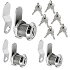 3 Packs Cabinet Locks With Keys 5/8" Cam Keyed Alike Tool Box Silvery New. Price: $11.66.