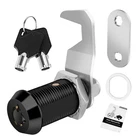 Black Toolbox With Keys - Cabinet Locks Keyed Alike, Hook Cam, Tubular New. Price: $13.64.