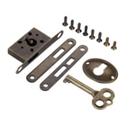 Dophee 1SET Antique Bronze Full Mortise 2.24"X0.79"X0.28", New. Price: $10.44.